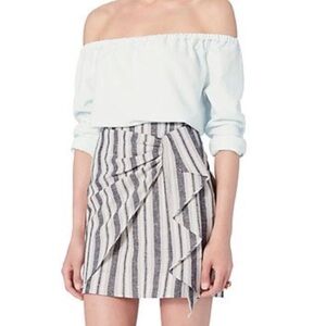 Intermix linen skirt